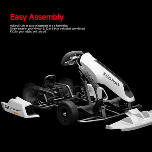 Segway Ninebot Gokart Pro and Gokart Pro 2 Electric Go Kart, Ages 14+, 15.5 Miles N55927