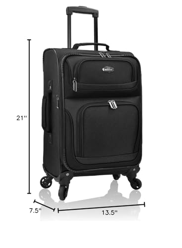 U.S. Traveler Rio Expandable Carry-on Luggage, Orange R95197