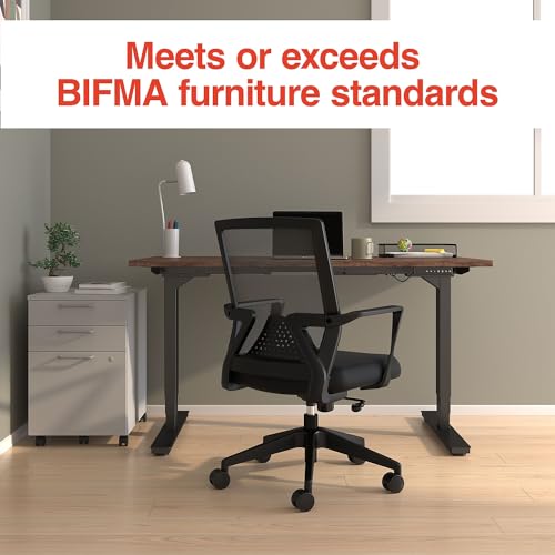 Staples Cartwright Ergonomic Office Desk Chair, Adjustable Mesh, Black N61606