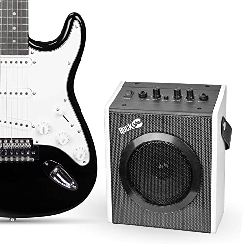 RockJam Electric Guitar Superkit with 10-watt Amp, Gig Bag & Online Lessons G895717
