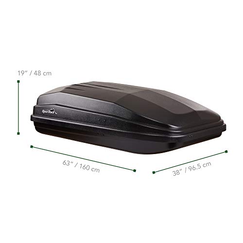 SportRack Vista XL Rear Opening Cargo Box Black M4428
