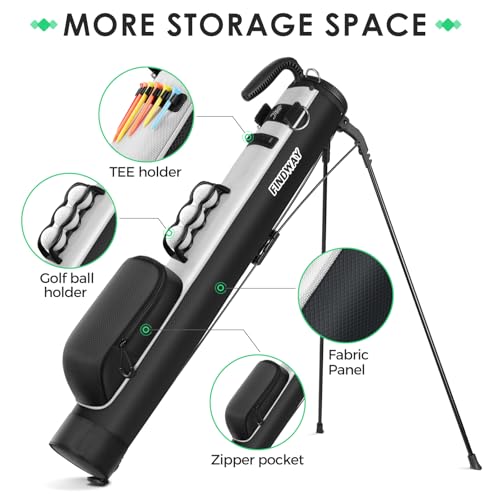 Findway Golf Stand Bag Lightweight Carry Bag with Ball Holder and Pockets H5623