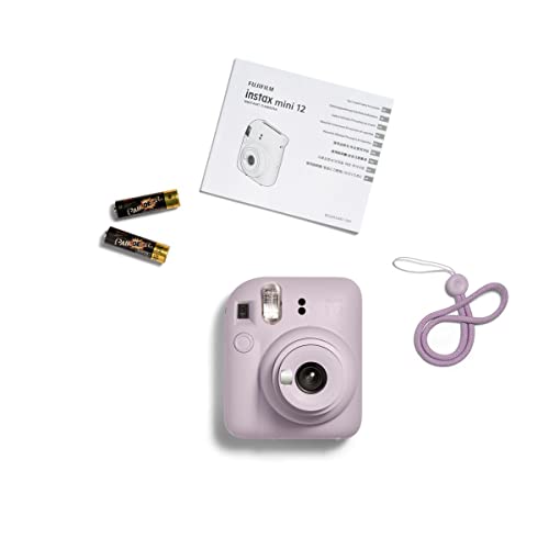 Fujifilm Instax Mini 12 Instant Camera Pastel Blue with 40 Sheets Film Bundle R3418