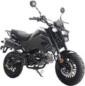 HHH 125cc Motorcycle Bike Vader 125 Street Scooter 125cc Motorcycle Gas Bike, Scooter with Big Headlights (Black) (Factory Packaged) - Large