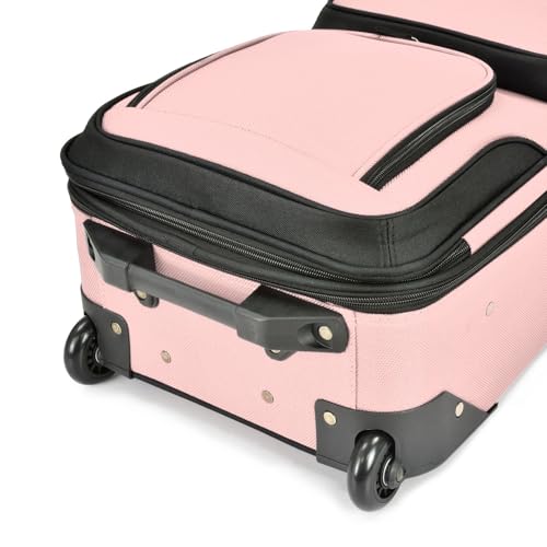 U.S. Traveler Rio Expandable Carry-on Luggage, Orange R95197