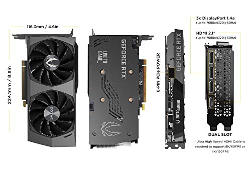 ZOTAC Gaming GeForce RTX 3060 Twin Edge OC 12GB GDDR6 Graphics Card B499710
