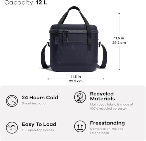 Hydro Flask Cooler Bag - Insulated Soft Lunch Bag - 12 L, Koala Gray and Black A977074