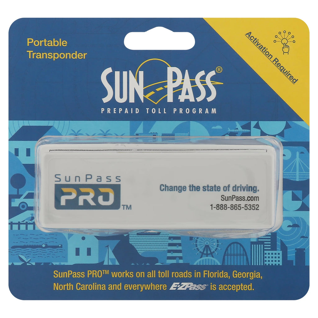 SunPass Pro Prepaid Toll Program Portable Transponder B98166