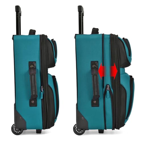 U.S. Traveler Rio Expandable Carry-on Luggage, Orange R95197