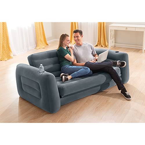 Intex Inflatable Pull-Out Sofa with Cupholder and 2-in-1 Valve F3763