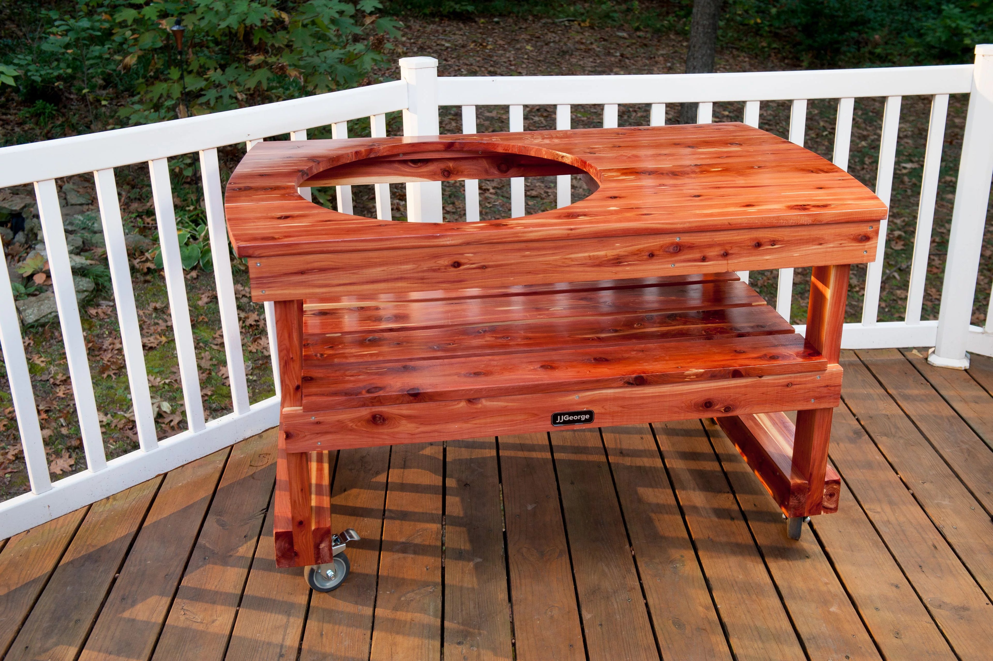 JJGeorge Long Table for XL Big Green Egg G647