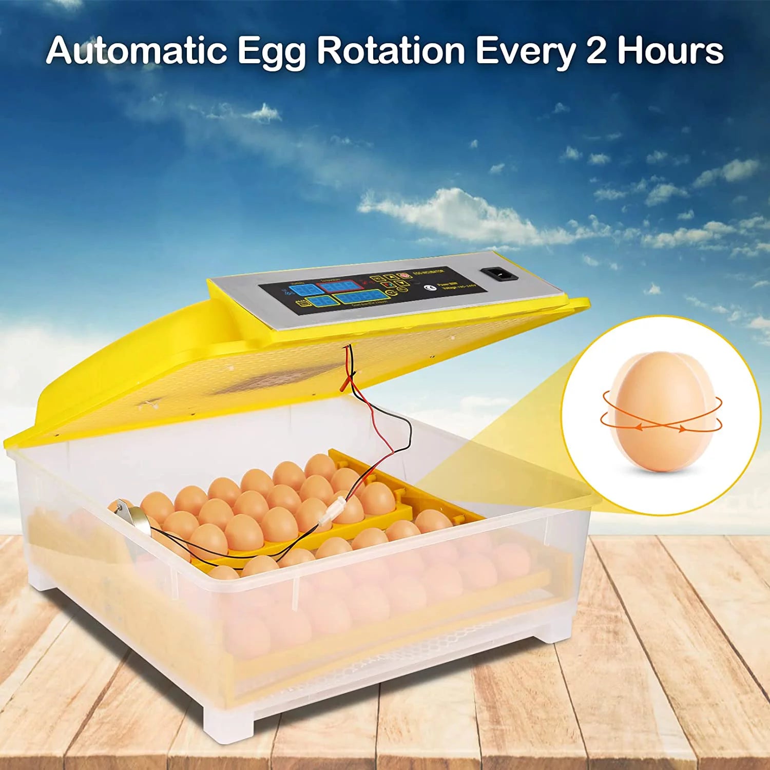 48 Egg Automatic Incubator with Temperature Control and Egg Turning U72330