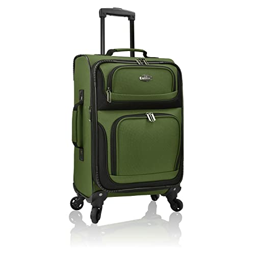U.S. Traveler Rio Expandable Carry-on Luggage, Orange R95197
