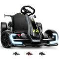 Hikole Go Kart Electric Drift Kart Car, 24V Crazy Go Cart for Kids with Adjustable Seat, 3 Speed Mode, Fast 300W Motor, 8.5 MPH, Ride on Toys for Kids 6-12 Years Old, Red