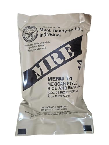 6 Packs Vegetarian MRE Military Field Ration Survival Food S4848