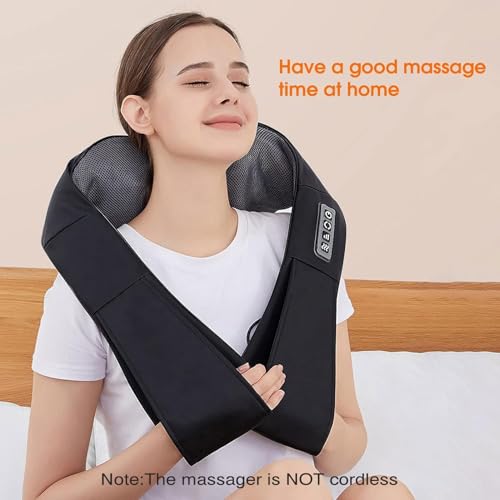 AERLANG Shiatsu Back and Neck Massager with Heat, Electric Massage Pillow S5470