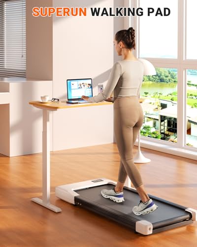 SupeRun Walking Pad, Under Desk Treadmill with Remote Control, 2.5 HP Y8357