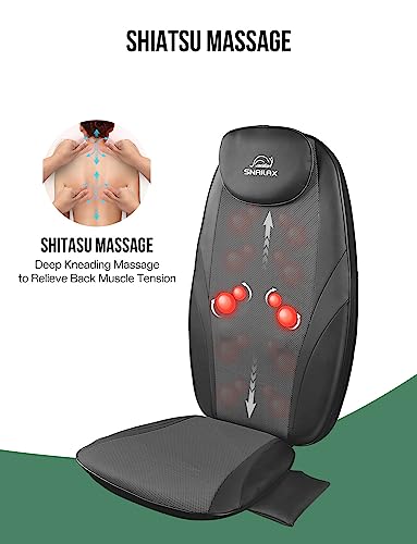 Snailax Shiatsu Massage Cushion with Heat for Home Office I743