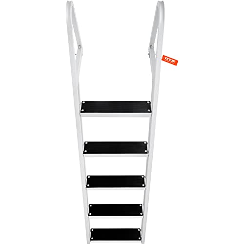 VEVOR Removable Dock Ladder 3/4/5 Steps, Aluminum, 350/500lbs Capacity T419635