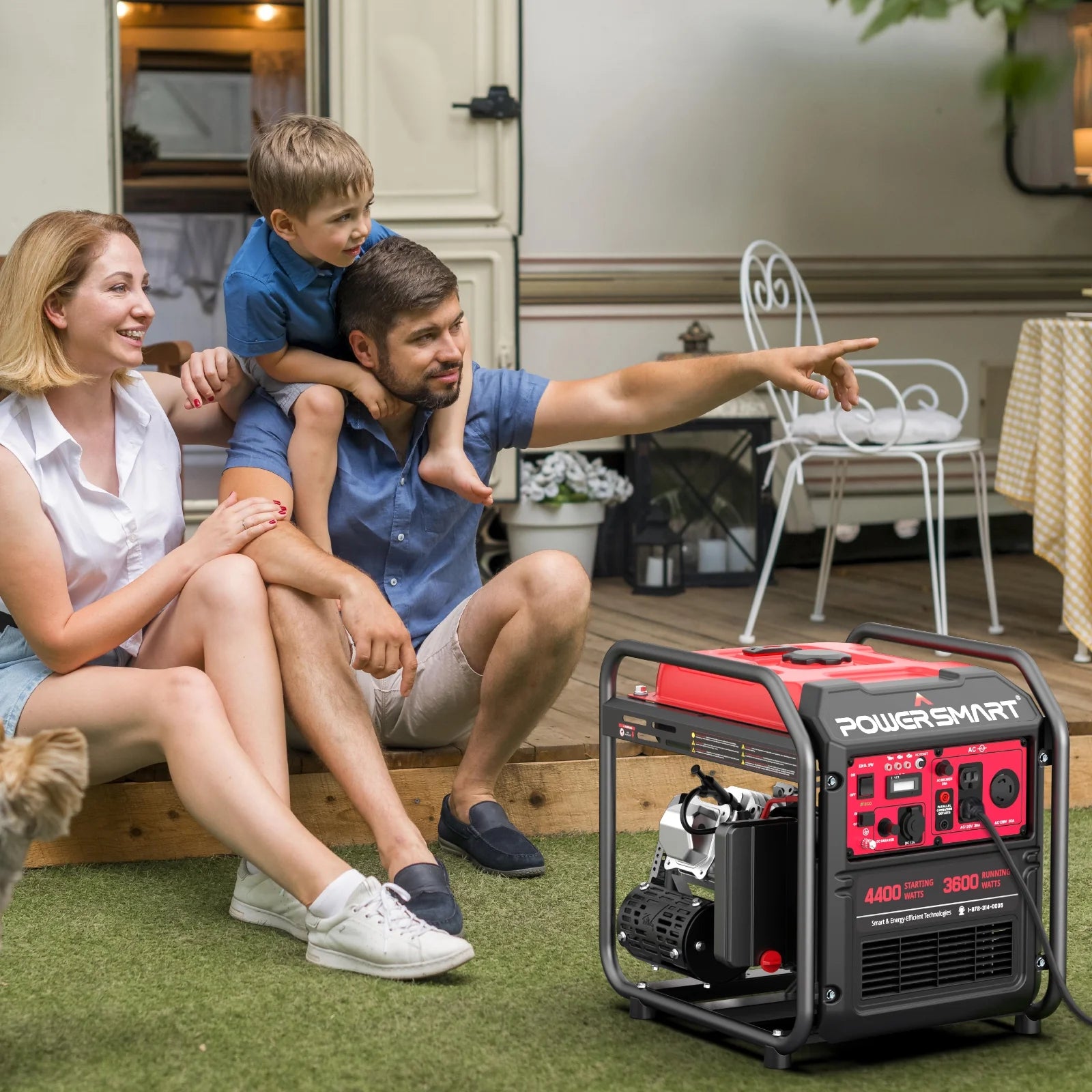 PowerSmart 4400-Watt Gas Generator for Home and Outdoor Use H985