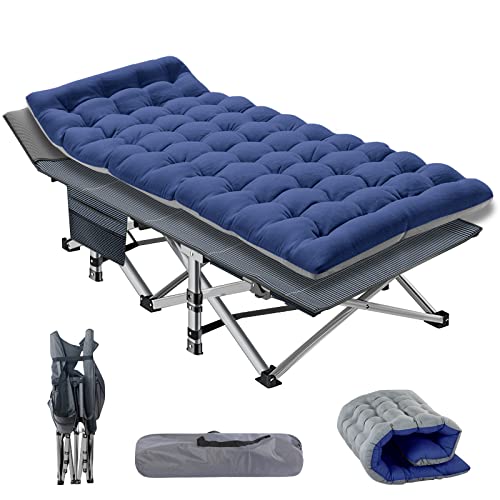 NAIZEA Folding Camping Cot for Adults, Adjustable Reclining Chair N72576