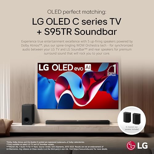 LG 65-Inch Class OLED evo C4 Series Smart TV 4K with Magic Remote E146