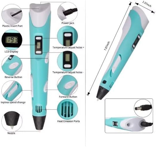 SCRIB3D P1 3D Printing Pen with Display and PLA Filament Starter Set N288002