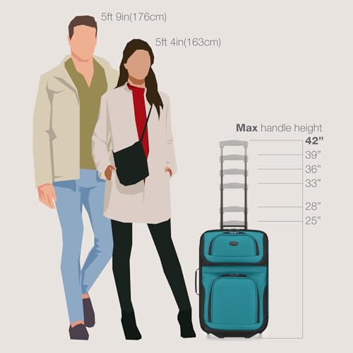 U.S. Traveler Rio Expandable Carry-on Luggage, Orange R95197