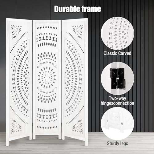 Japanese Shoji Room Divider 6 Panel Folding Wooden Screen 5.6FT I82869