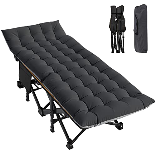 NAIZEA Folding Camping Cot for Adults, Adjustable Reclining Chair N72576
