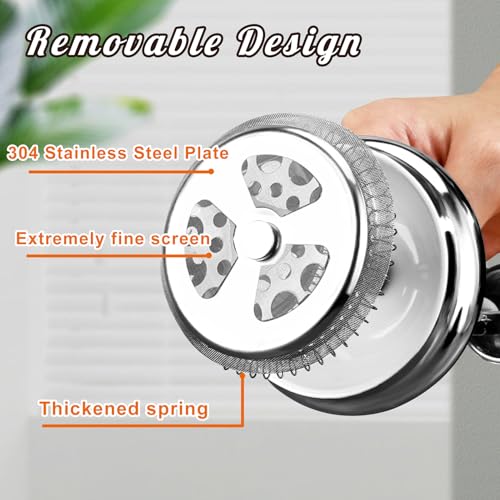 Mongdio French Press Coffee Maker, 34oz Stainless Steel, Double Wall Insulated D165191