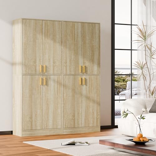 Cozy Castle 71" Tall Kitchen Pantry Cabinet with Doors and Shelves, Gray R70739