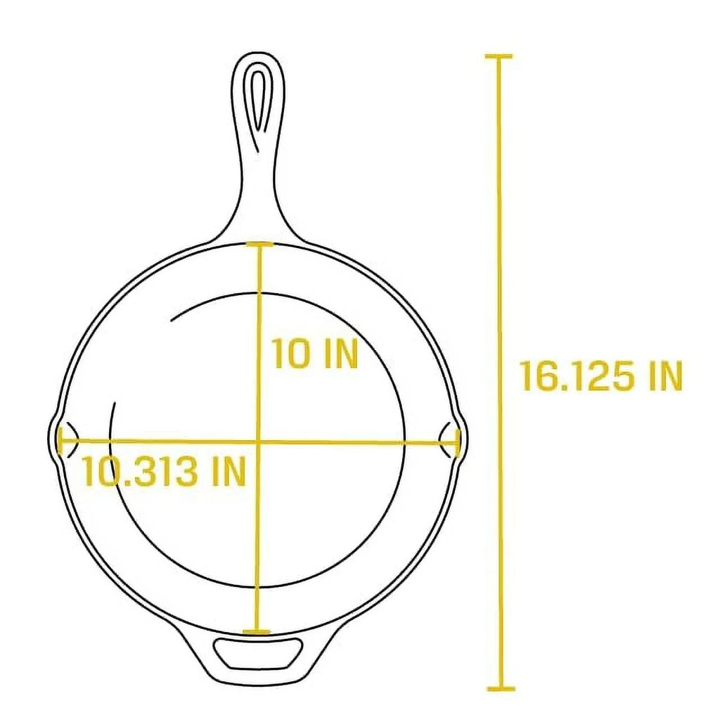 Lodge 10.25 Inch Cast Iron Pre-Seasoned Skillet K7808