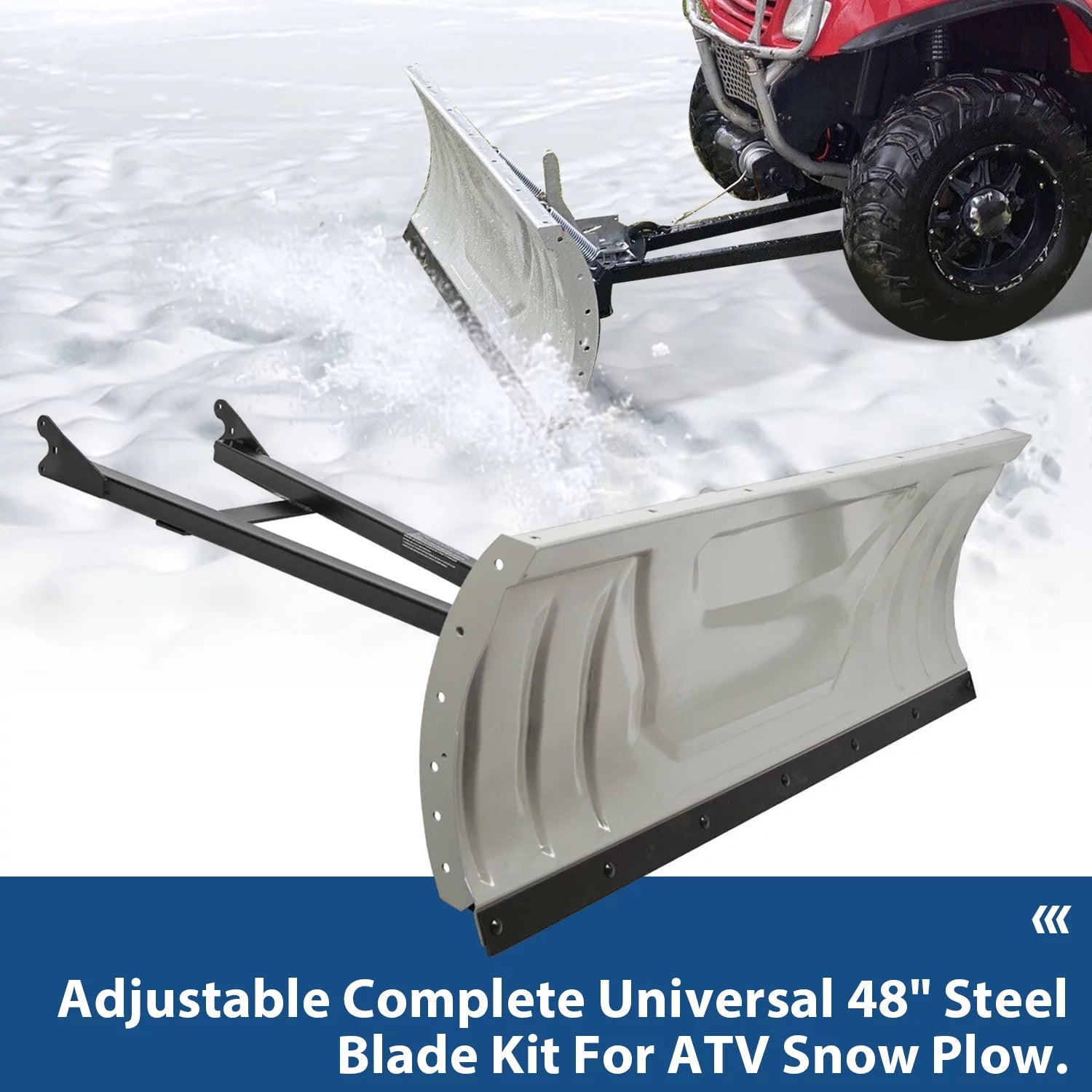 Kojem 48" Universal Adjustable Snow Plow Blade for ATV M1550