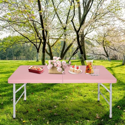 Portable Plastic Folding Table 4ft Heavy Duty Indoor Outdoor Y145657