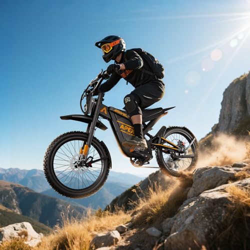 Electric Dirt Bike for Adults with 1440Wh Battery, 40 MPH, 80 Miles Range O56518