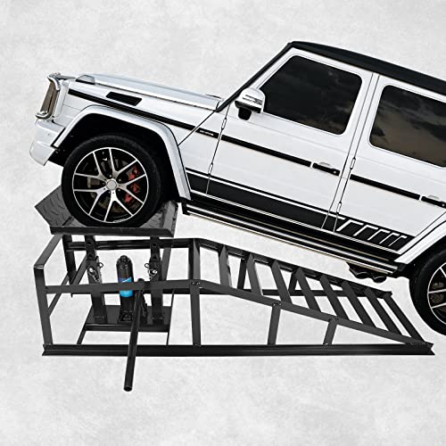 2 Pack Hydraulic Car Ramps 5T Low Profile Vehicle Lift Service Ramps X117