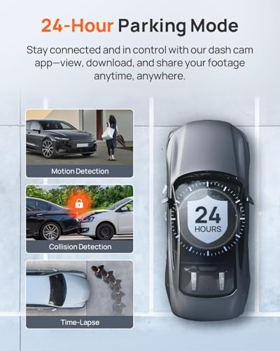70mai A810 4K Dual Dash Cam Front and Rear with Night Vision I3285