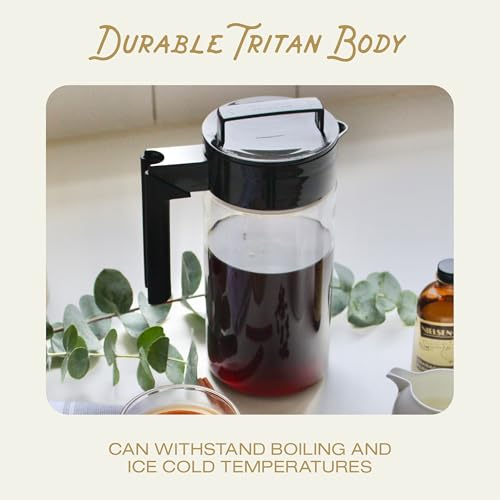 Takeya Tritan Cold Brew Coffee Maker - 1 Quart, Black W8574