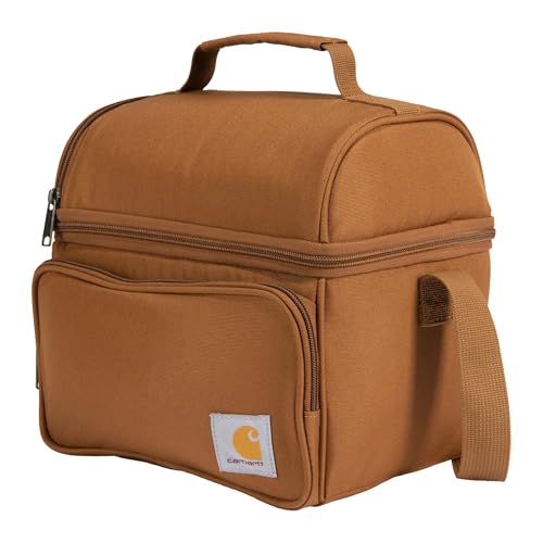 Carhartt Insulated 12 Can Two Compartment Lunch Cooler Bag, Black S79886
