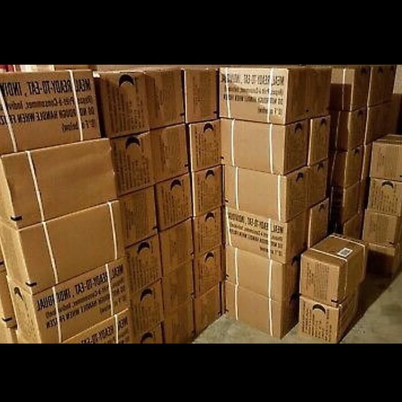 MRE Meal Kit A and B Bundle Cases - U.S. Military Surplus with Heater A9449