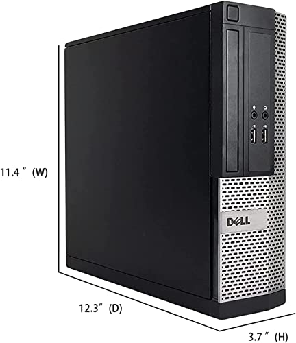 Dell OptiPlex Desktop PC, Intel Core i5, 16GB RAM, 2TB HDD, 22" LED Monitor, RGB Keyboard & Mouse, WiFi, Windows 10 Pro (Renewed) U8595