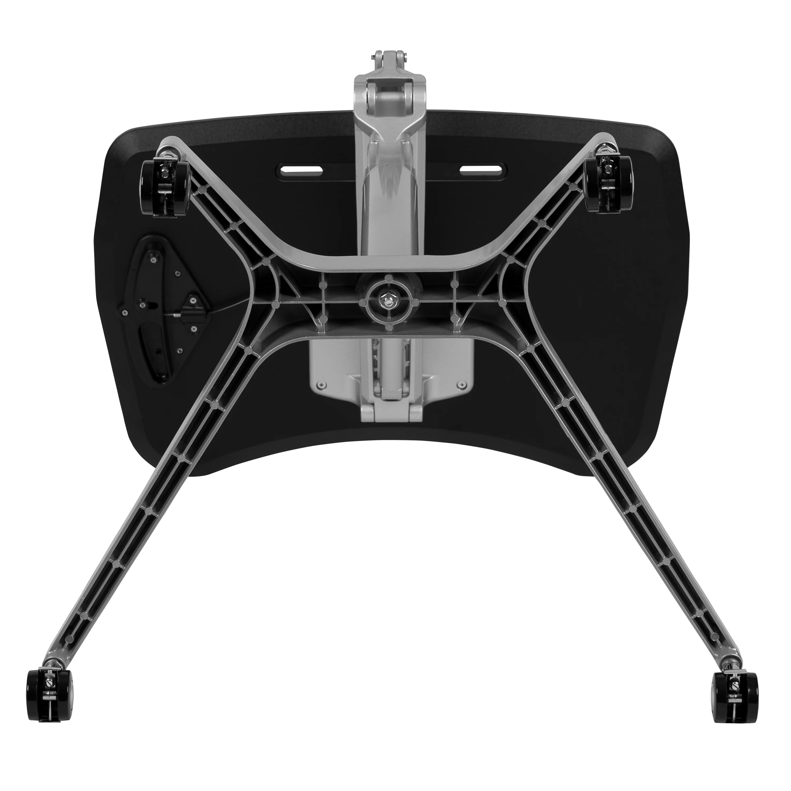 Emma + Oliver Mobile Sit-Stand Black Ergonomic Computer Desk H919