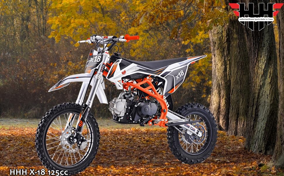 HHH 125cc Dirtbike X18 Racing DB18 4-Speed Manual Clutch Z624