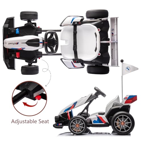 BMW Licensed 36V Electric Drift Go Kart for Kids, 7.5 MPH, Black W284