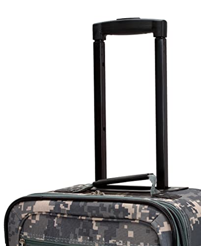 Rockland Journey Softside Upright Luggage Set, Expandable, 4-Piece K56322