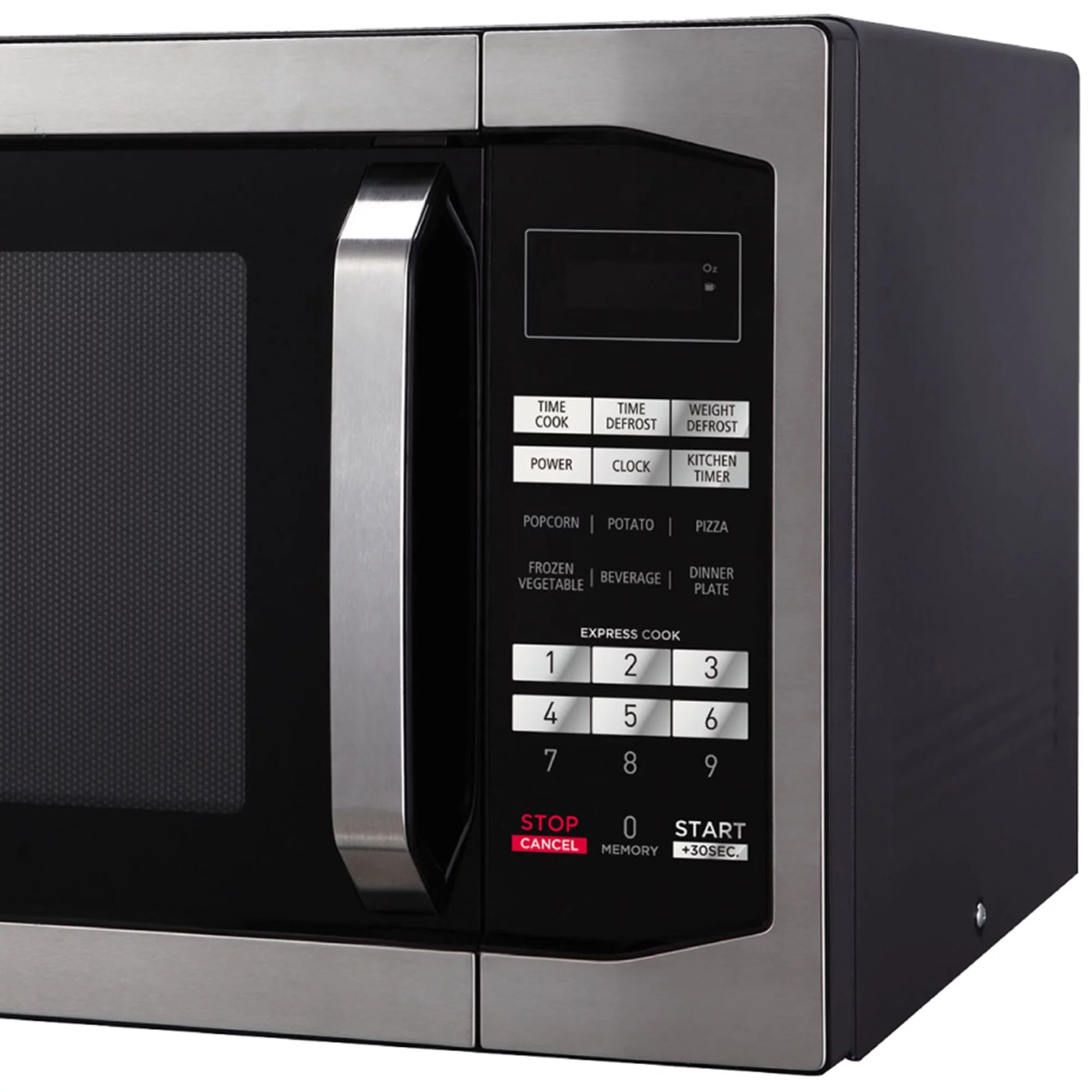 Magic Chef 1.6 Cu. Ft. Digital Countertop Microwave, Stainless Steel B4156
