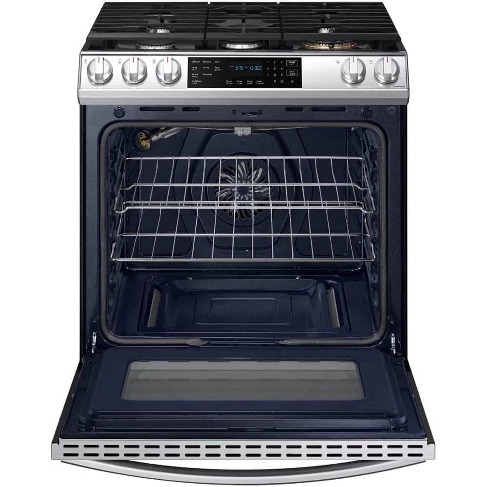 SAMSUNG NX60T8511SS Smart Slide-in Gas Range with Air Fry, Stainless Steel B76002