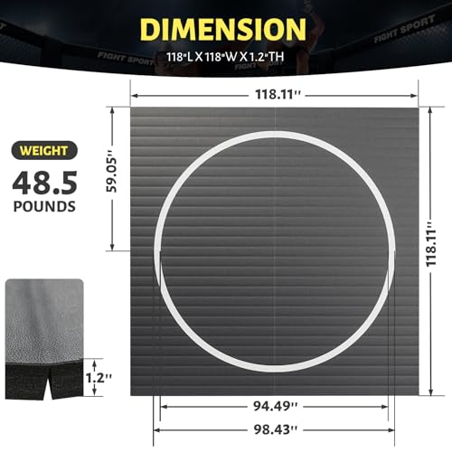 10' x 10' Wrestling Mat for Martial Arts & BJJ Training K566714