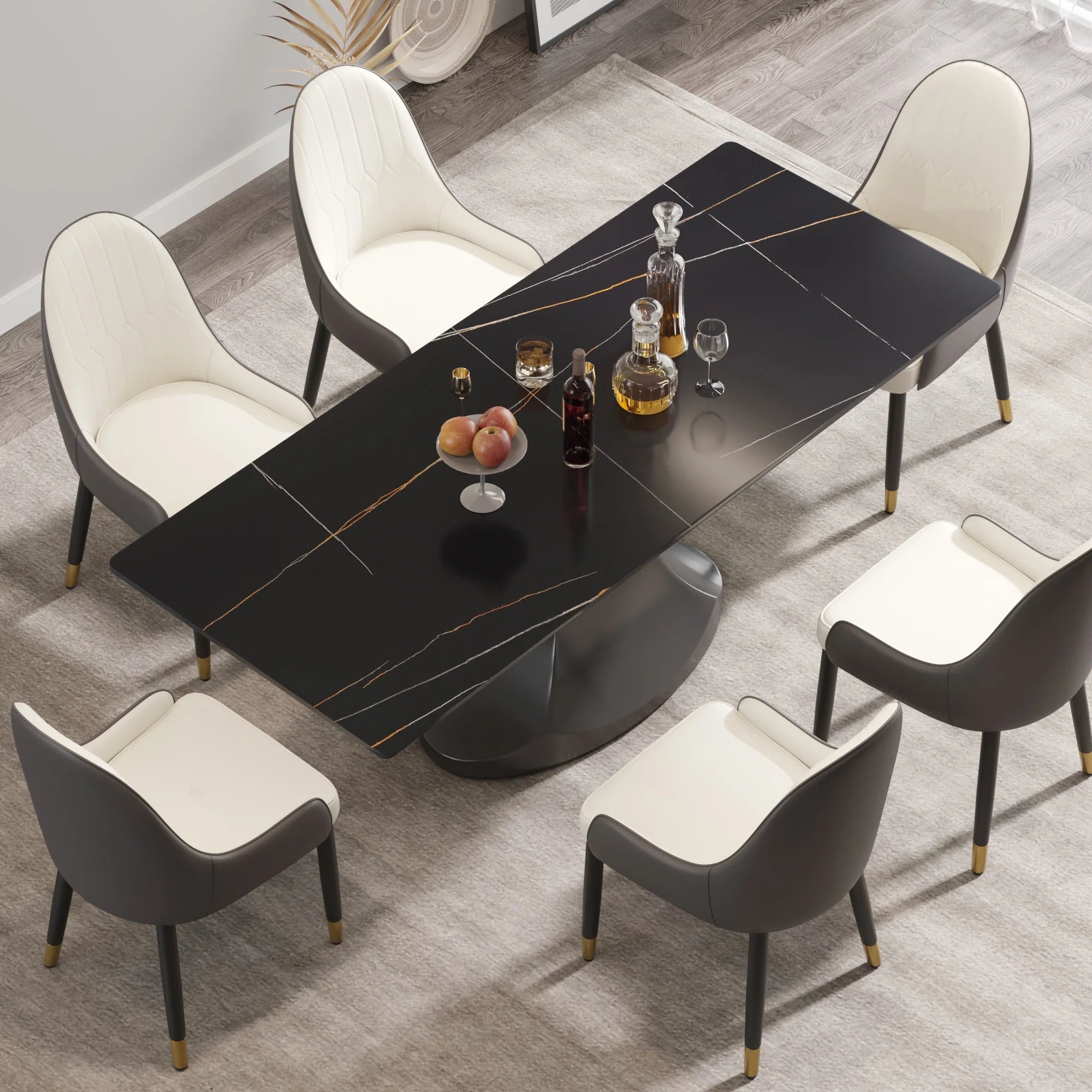 Sleek Dining Table with Sintered Stone Top S3413